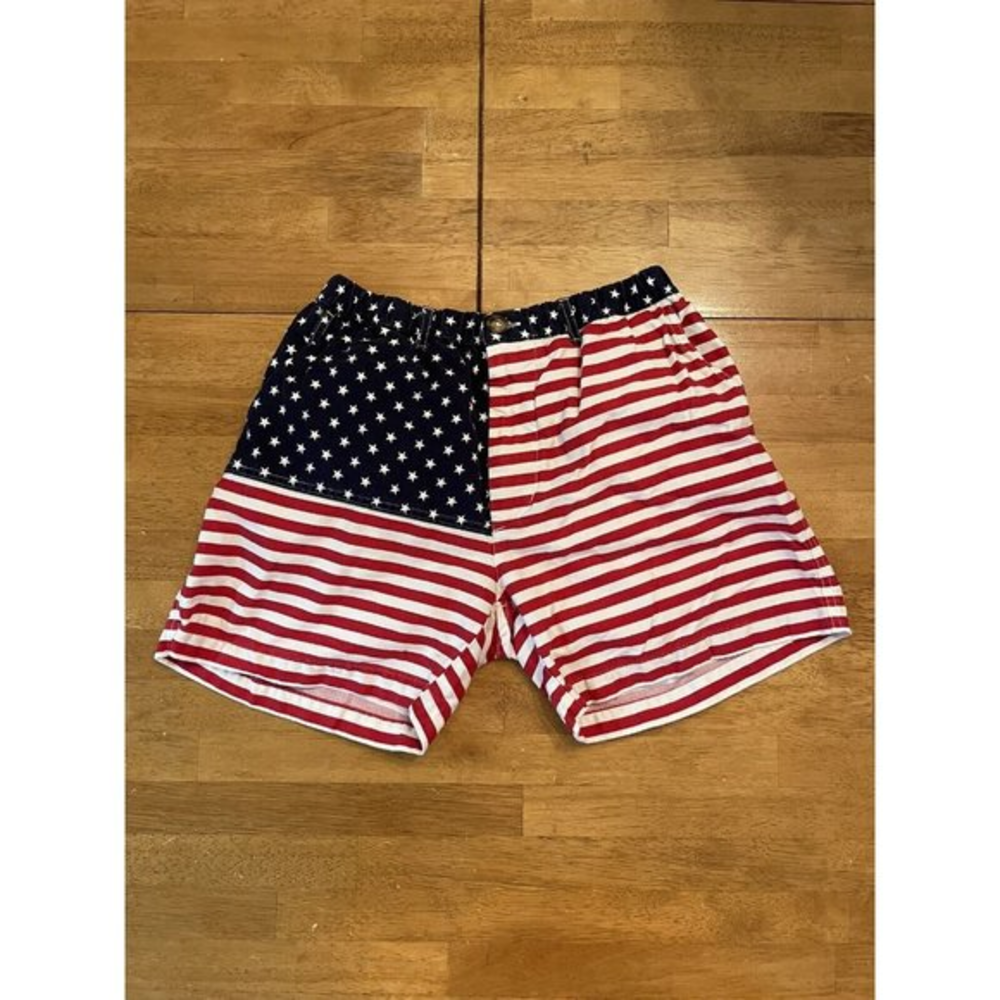 Chubbies Shorts Mens Medium Red White Blue‎ Chino American Flag Casual Beach USA